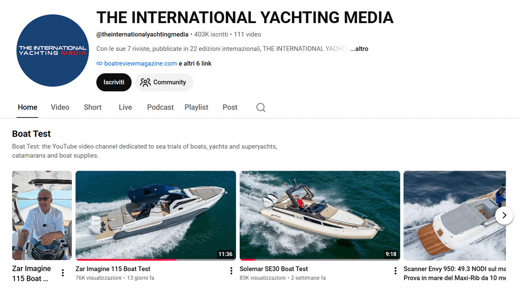 the international yachting media youtube channel